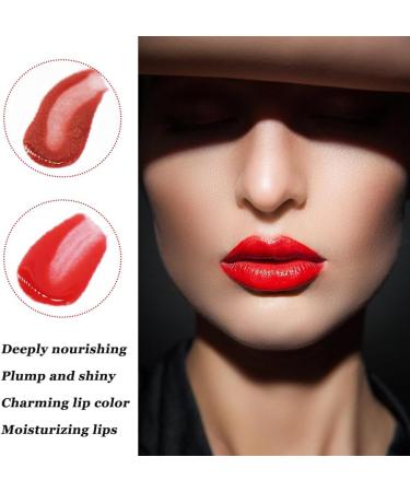 HASAIKA Lip Gloss Oil Plumping Lip Oil Moisturizing Repairs Lip Wrinkles 2 Pack Colors - Buy Online on GoSupps.com