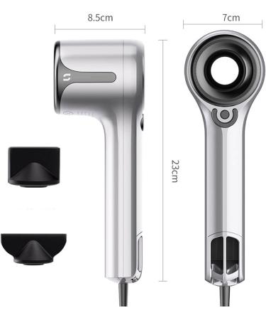 Hair Dryer Diffuser Hairdryer Hairdryers for Women Travel Blow Dryer Hair Dryers Curly Hair Negative Ion High Speed Brushless Hot Cold Air Constant Temperature Care Household (8.5x7x23cm grey) 8.5x7x23cm grey - Buy Online on GoSupps.com