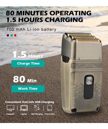 Head Shavers for Bald Men | Electric Professional Shaver with Titanium Blade & LED Display | Best Triple Foil Shaver for a Smooth Head - Buy Online on GoSupps.com