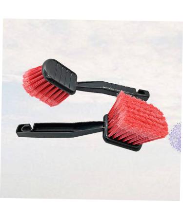 Buy Gleavi 4-Piece Car Cleaning Brush Set - Dashboard Wheel & Interior Detailing Accessories | Black & Red - Ideal for Car Wash & Hairbrush Cleaning - Buy Online on GoSupps.com