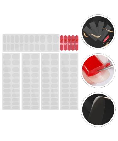 PLAFOPE 5 Sheets Nail Stickers Gel Nail Sticker Gel Strips Nails French Manicure Stickers Nail Gel Stickers French Manicure Strips Gel Pedicure Kit Nail Strips Gel Nail Kit Clear Nail - Buy Online on GoSupps.com