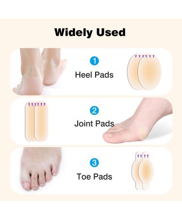 Blister Bandages for Feet - Extra Cushioning Gel Pads & Hydrocolloid Adhesive Tape | Water Resistant 6ct - Buy Online on GoSupps.com