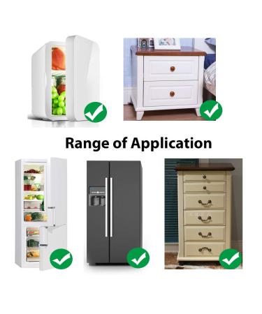 Fridge Lock 2 Pack Refrigerator Lock with Keys Freezer Lock and Child Safety Cabinet Lock (Fridge Lock-Black) - Buy Online on GoSupps.com