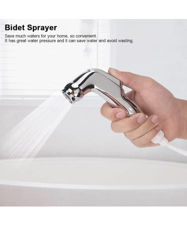 ABS Hand-Held Toilet Bidet Shower Head | G1/2 inch BSP | PU Spring Tube - International Shipping Available - Buy Online on GoSupps.com