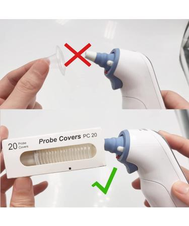 100 Pcs Disposable Ear Thermometer Probe Covers for Braun Models & Digital Thermometers - Buy Online on GoSupps.com