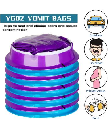 Disposable Vomit Bags 1000ml - 16 PCS High Density Emesis Bags for Car & Travel - Motion & Morning Sickness - Buy Online on GoSupps.com