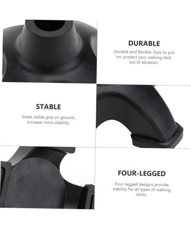 Buy Durable Rubber Hiking Pole Tips - Outdoor Walking Stick Accessories - Perfect Fit 12x12x6.5CM - Buy Online on GoSupps.com