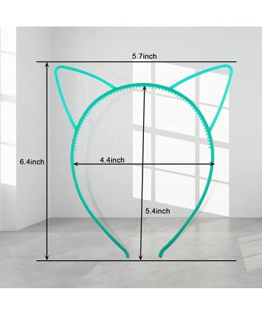 ZIRICHER 6 Colors Glow in the Dark Cat Headbands - Light Up Luminous Headband for Girls, Perfect for Christmas, New Year's, Birthdays - Buy Online on GoSupps.com