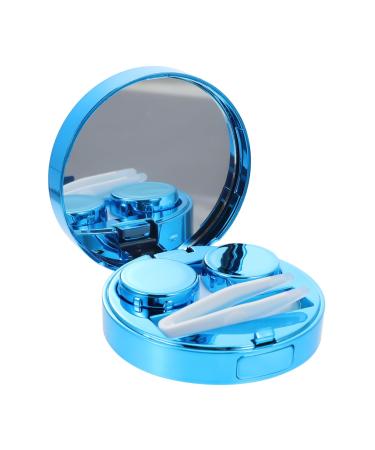 JECOMPRIS carrier bag case terrariums 1 set starry sky glasses case travel lens container travel short -sighted pp glasses glass container glasses organizer terrarium blue 7.5x7.5cm