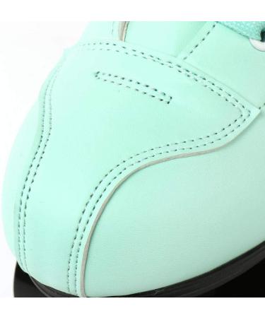 Cozy Green PU Leather High-top Roller Skates for Women | Beginner Indoor Outdoor Double-Row Skates with Flash Wheels - Size 37 - Buy Online on GoSupps.com