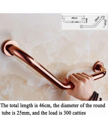 135 Angled Grab Bars - Bathtubs & Showers Wall-Mounted 18in Bathroom Safety Grab Bar Hand Support Rail Copper Handrails Support Hand - Buy Online on GoSupps.com