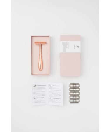 Juwita Ergonomic Razor Plane for Women | Safety Razor with 5 Astra Blades | Best Razor Plane Set - Buy Online on GoSupps.com