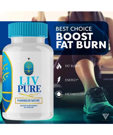 Fyvus Liv Pure Capsules (2 Pack) - Liver Detox & Weight Loss Supplement - 120 Capsules for Cleanse & Hydration Support - Buy Online on GoSupps.com