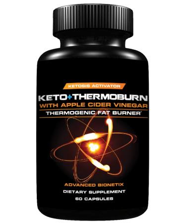 ThermoBurn  Ketosis Activator Keto Pills + Apple Cider Vinegar Capsules Fat Burner. ACV Pills Work Synergistically Appetite Suppressant for Weight Loss  Detox  Diet Pills That Work  Digestion  Immune
