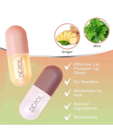 Allbestaye Lip Plumping Lip Gloss Set | Anti-Aging Lip Balm & Booster for Fuller Lips - Buy Online on GoSupps.com