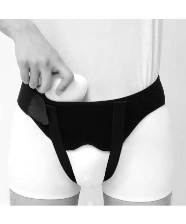 Buy Bentbruch Hernia Support Belt for Men - Adjustable Compression Waistband Pain Relief Aid XL Black - Buy Online on GoSupps.com