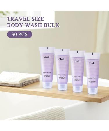 30 Travel Size Body Wash Bulk bundle with 30 Travel Size Shampoo Bulk 30mL 1 oz Hotel Shampoo Supplies for Guests AirBnB Essentials Travel Size Toiletries Bulk - Buy Online on GoSupps.com
