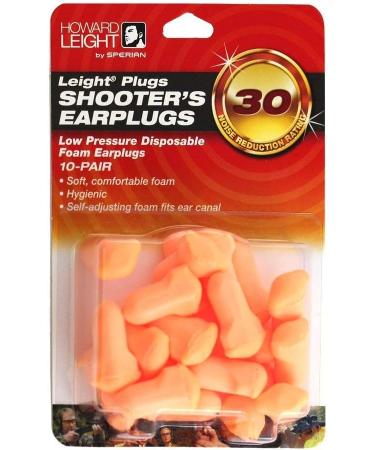 Howard Leight by Honeywell Low Pressure Disposable Foam Shooting Earplugs 10-Pairs (R-01518) Orange - Noise Reduction Safety Ear Protection - Buy Online on GoSupps.com