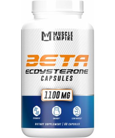 Beta-Ecdysterone Capsules - Lean Muscle Building & Strength Gains - 60 Count - Muscle Empire 60 Count (Pack of 1)
