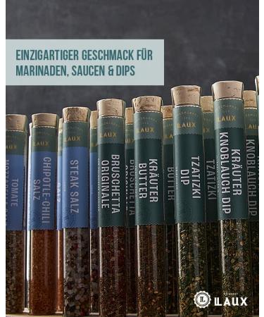 Premium Laux Spices Gift Box - 5 International Spices for Father's Day - Perfect BBQ & Grill Gift Idea - Buy Online on GoSupps.com