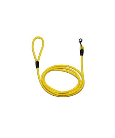 Leash - rope leash with hand loop Basic 10mm 27 colours 7 lengths (2.00 m yellow) 2.00 m yellow