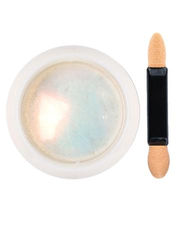Chrome Nail Powder Chameleon Metallic Nail Art Pigment Powder Iridescent Pigment Pearly Highlight with Sponge Stick for Wedding nail glitter powder