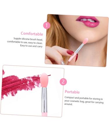 MAGICLULU Lip Plumper Lip Gloss 2 Sets Lip Gloss Brush Silicone Lipstick Brush Mini Lipsticks Lip Plumper Tools Silicone Applicator Brush Beauty Supply Beauty Products Silica Gel Pink Miss - Buy Online on GoSupps.com