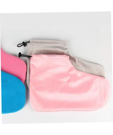 ULTECHNOVO 2 Pair Wax Care Booties Paraffin Wax Clothes Paraffin Wax Feet Moisturizing Wax Foot Covers Paraffin Wax Foot Liners Gel Heel Socks Heat Preservation Foot Strap Insulation Cotton 28x20cm Pink - Buy Online on GoSupps.com