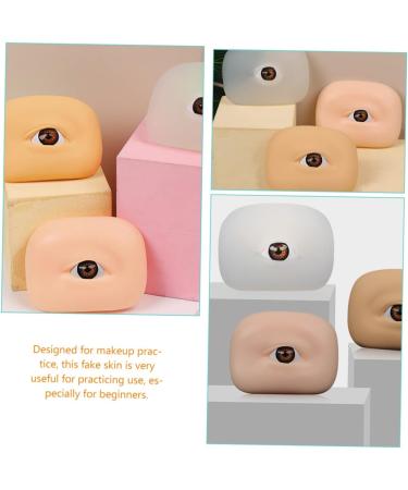 SKISUNO 2pcs Eye Practice Skin Eye Makeup Training Skin Eyebrow Makeup Board Makeup Eye Skin Make up Mold 6.5x4.9cm As Shown - Buy Online on GoSupps.com