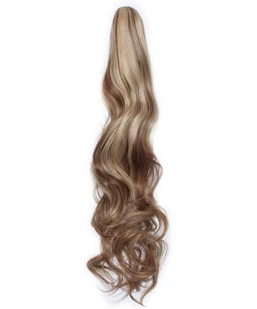Long Short Claw Ponytail Hair Extensions One Piece Cute Clip in on Ponytail Jaw Claw on Straight Curly Hairpiece Brown Blonde Black Ombre 24" Curly Light brown & ash blonde - Buy Online on GoSupps.com