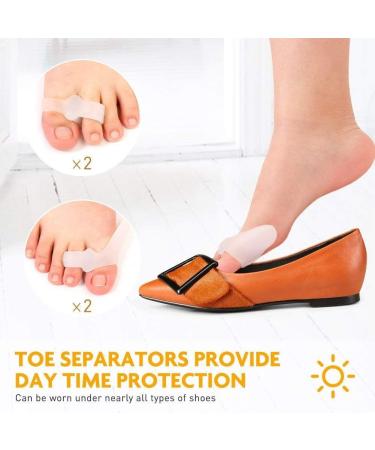 PediGoo Bunion Corrector Kit - Relief for Hallux Valgus with Splints, Gel Toe Separators, and Sleeves | Day and Night Support for Men and Women - Buy Online on GoSupps.com