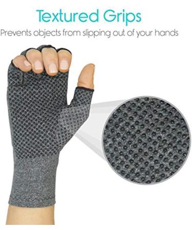 qazaa Compression Glove For Rheumatoid Osteoarthritis - Heat Hand Gloves For Computer Typing Arthritic Joint Pain Relief Carpal Tunnel - Men Women (1 Pair) (L) - Buy Online on GoSupps.com