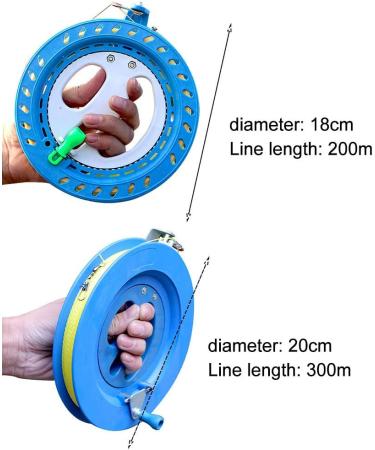 Buy Tongdejing Lockable Kite String Reel Durable Winder with Grip for Outdoor Flying International Shipping - Buy Online on GoSupps.com