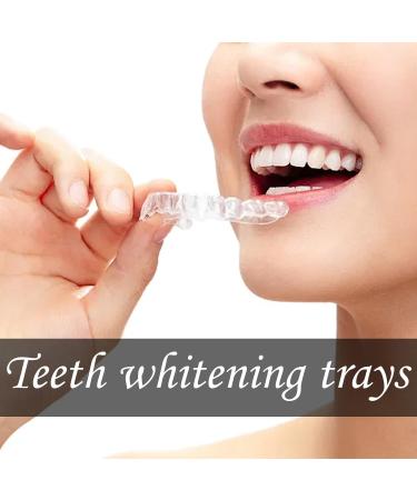 2-Piece Teeth Whitening Mouth Trays | Durable & Reusable Gum Shield | Dental Oral Care Kit for Protecting & Whitening Teeth - Buy Online on GoSupps.com