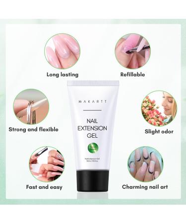 Makartt Poly Nail Gel - 50ml Cat Eye UV Gel for Nail Extensions | DIY Manicure Gift in Nature Serenity - Buy Online on GoSupps.com