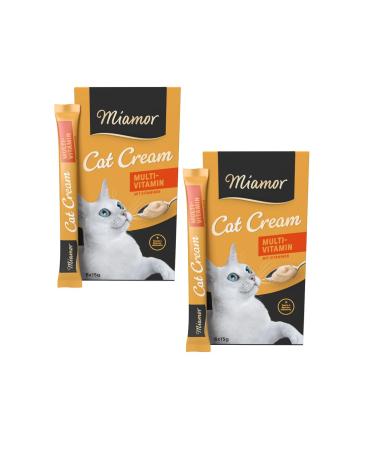 Miamor Cat Cream Multi-Vitamin |Double pack 2x 6x15g (180g) |To strengthen natural defenses with vitamins trace elements and taurine