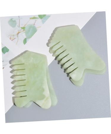 Plafope Jade Massage Comb - Enhance Hair & Scalp with Gua Sha Tool | International Shipping Available - Buy Online on GoSupps.com
