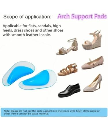 Silicone Feet Corrective Pads | Orthotic Arch Support for Flat Foot & High Heels | Comfortable Cushion Size L - Shop Now - Buy Online on GoSupps.com