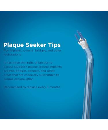 Waterpik Water Flosser Replacement Tips - 6 Plaque Seeker Tips - Buy Online on GoSupps.com