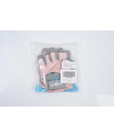 Utebit Fitness Gloves - Breathable Microfiber Non-Slip Silicone Gym & Weight Lifting Gloves for Women - L Pink - Buy Online on GoSupps.com