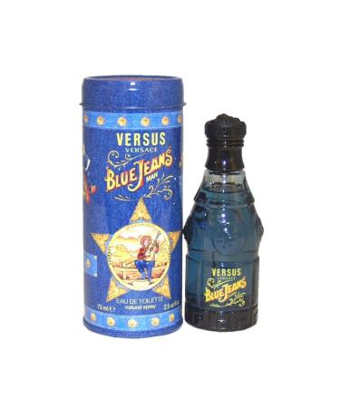 Versace Blue Jeans 2.5 oz Sandalwood Vanilla Lemon Lavender Basil 2.5 Fl Oz (Pack of 1)
