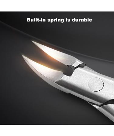 Cuticle Trimmer Nipper Toe Nail Clipper Nail Lifter Pedicure Remover Tools for Ingrown Toenail (streamer silver) - Buy Online on GoSupps.com