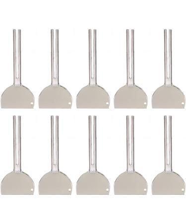 Metal Squeezing Tube Stainless Steel Widely Use Half Round Wrench Shape Avoid Wasting 10pcs Roller Wrench Tube Can Be Hanged for Hair Dye - Buy Online on GoSupps.com