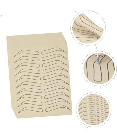 FOMIYES 25 pcs Skin Portable Eyebrow Training Practical Simulated Practicing Supply Blank 18.9x14.5cmx5pcs As Shownx5pcs - Buy Online on GoSupps.com