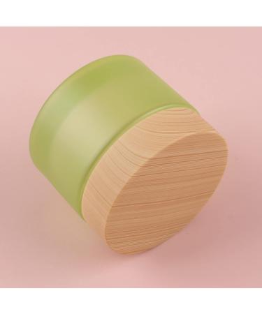 Tianzd 6 Pieces Empty 50ml Green Glass Cream Cans with Lid | Cosmetic Storage & Spatula Set | Ideal for Skin Care & Beauty Products - Buy Online on GoSupps.com