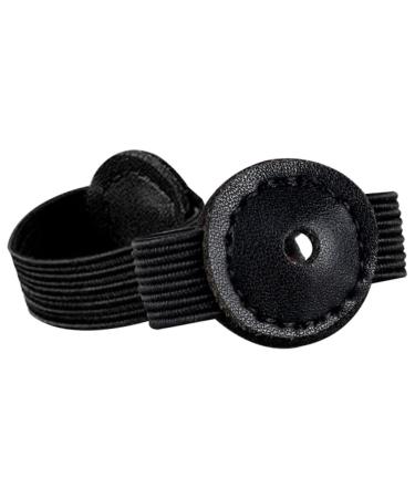 Healeved 1 Pair Magnetic Toe Covers Toe Protective Pads Small Magnetic Toe Pad Small Toe Finger Covers Toe Acupoint Pad Magnetic Toe Pads Sleeve for Toe Magnetic Pad Cover Toe Sleeves Black 3.80X2.10X0.50CM