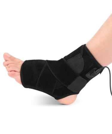Heating Ankle Brace | Heated Ankle Wrap with 3 Temperature Levels for Ankle Sprains | Men & Women - Buy Online on GoSupps.com