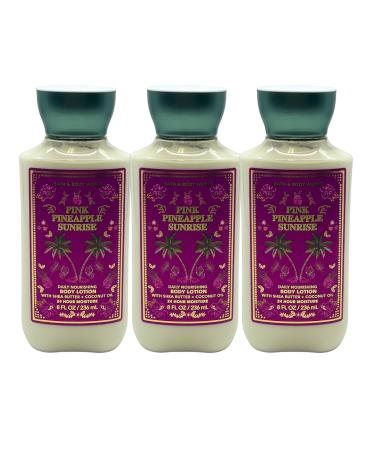 Bath & Body Works Pink Pineapple Sunrise Body Lotion 8oz - Lot of 3