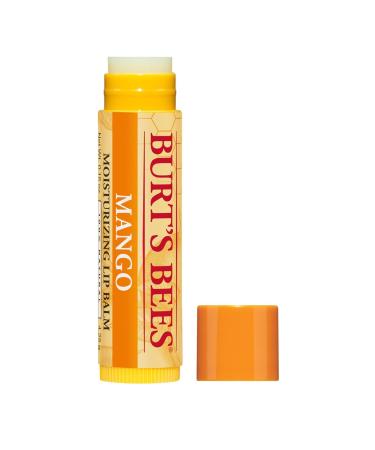 Burt's Bees 100% Natural Moisturizing Lip Balm  Mango Beeswax & Fruit Extracts - 12 Tubes Mango Butter