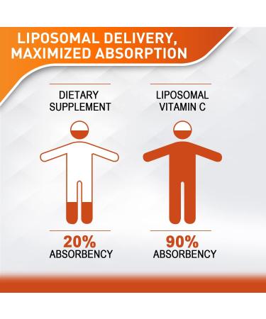 High Absorption Liposomal Vitamin C 2000mg Liquid - Immune System & Antioxidant Support - 2 Bottles - 60ML (2.02 Fl Oz) Each - Buy Online on GoSupps.com